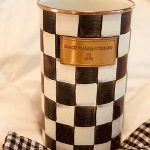 Mackenzie -childs courtly check utensil holder